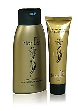 Набор TianDe с экстрактом женьшеня: шампунь+маска 220+100г