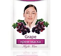 *Крем-маска ночная «Виноград»,  18г