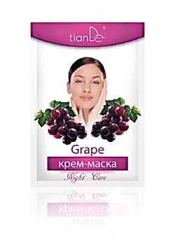 Крем-маска ночная «Виноград», 1 шт.