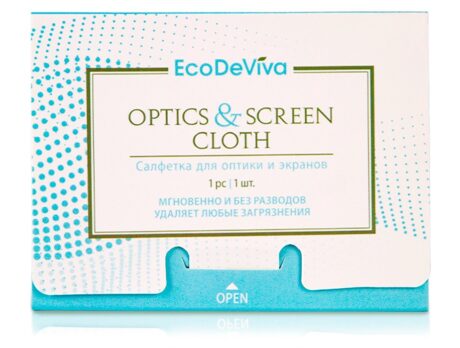 Салфетка для оптики и экранов EcoDeViva